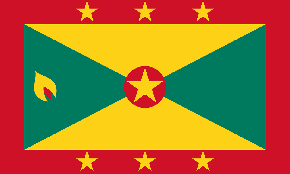 Flag Of Grenada Clipart, Star Symbol, Symbol Png Image