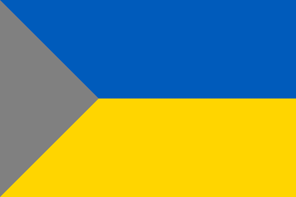 Flag Of Grey Ukraine Clipart Free Transparent Png