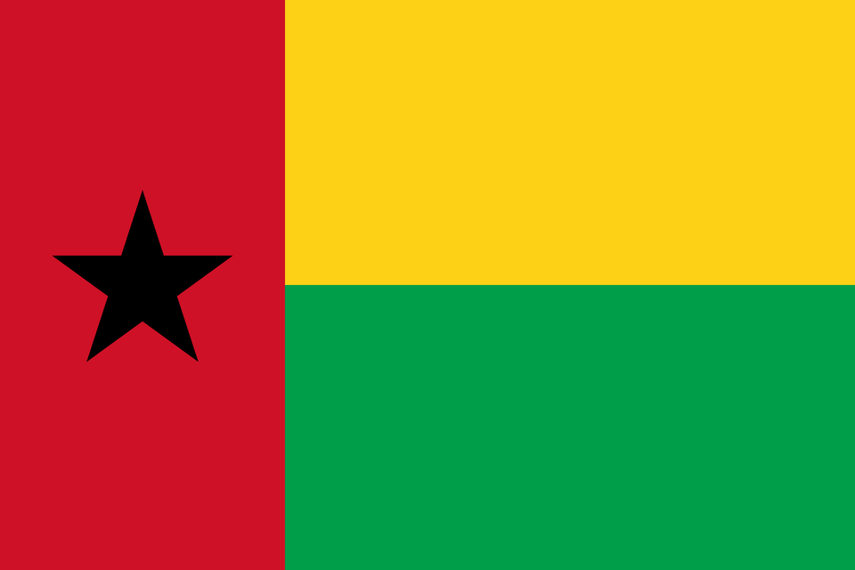 Flag Of Guinea Bissau 3 2 Clipart, Star Symbol, Symbol Png Image