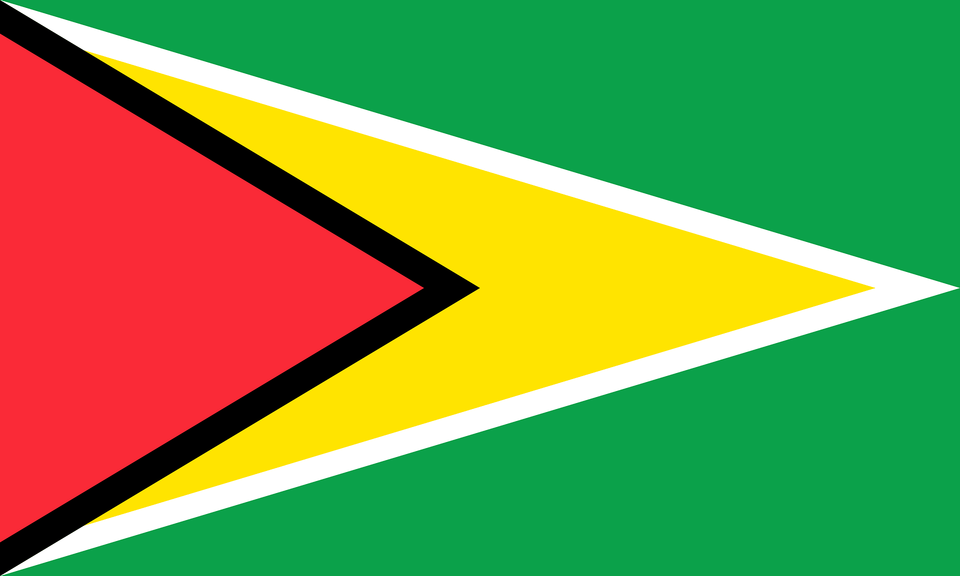 Flag Of Guyana 2008 Summer Olympics Clipart, Triangle Free Png