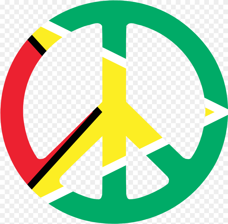 Flag Of Guyana, Spoke, Machine, Vehicle, Transportation Free Png