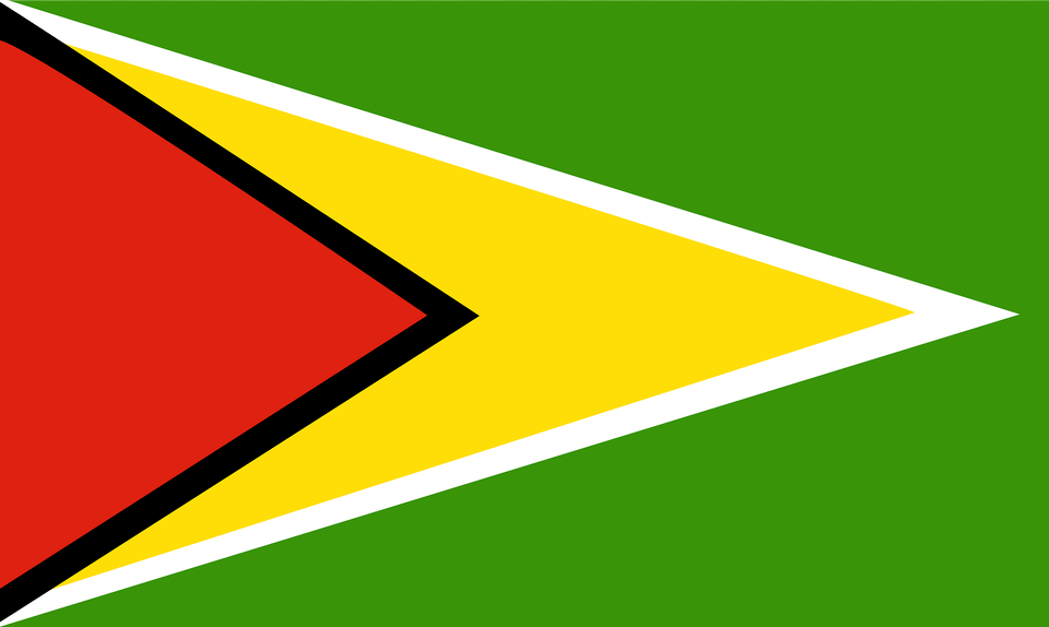 Flag Of Guyana Clipart, Triangle Free Png