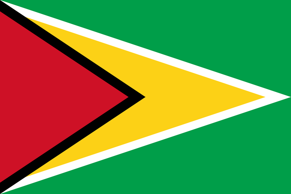 Flag Of Guyana Clipart, Triangle Png