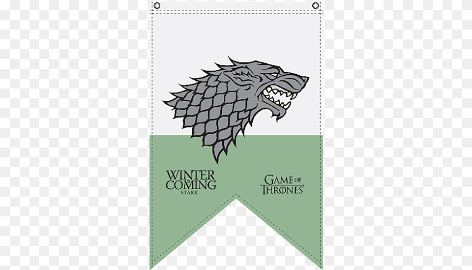 Flag Of House Stark, Book, Publication, Animal, Dinosaur Free Png Download