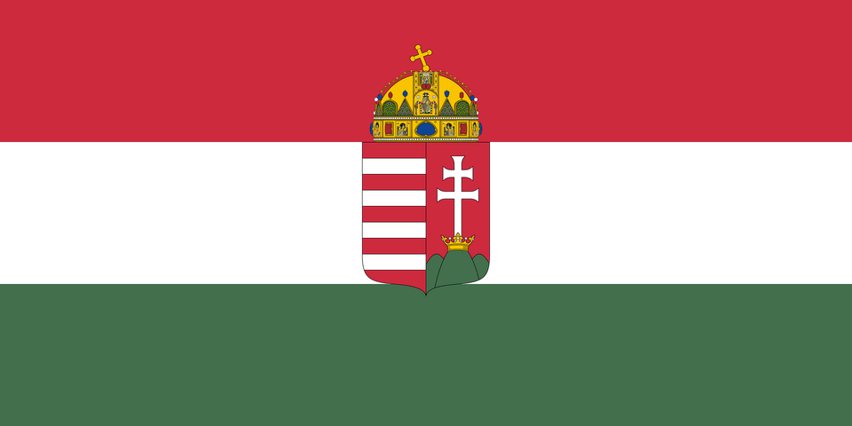 Flag Of Hungary 1869 1874 Clipart Png Image