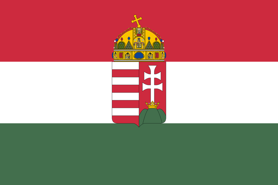 Flag Of Hungary 1874 1896 3 2 Aspect Ratio Clipart Free Png