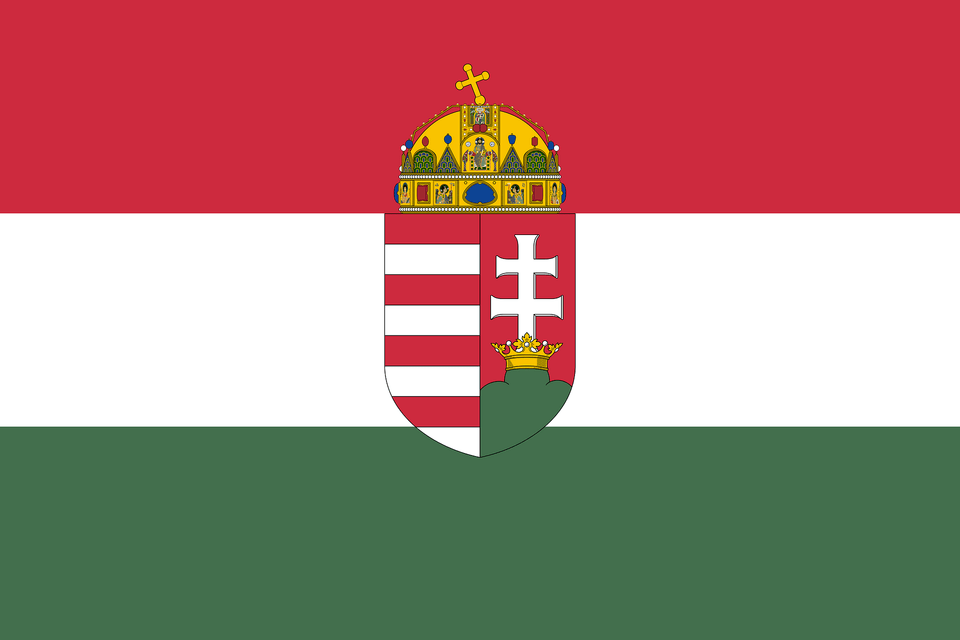 Flag Of Hungary 1896 1915 3 2 Aspect Ratio Clipart Png