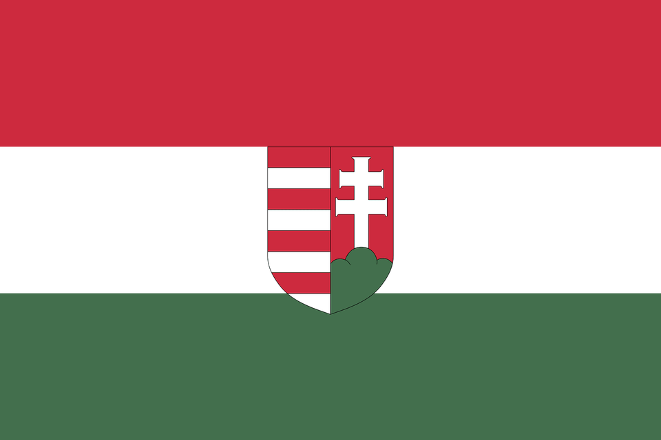 Flag Of Hungary 1918 1919 3 2 Aspect Ratio Clipart, Logo Free Transparent Png