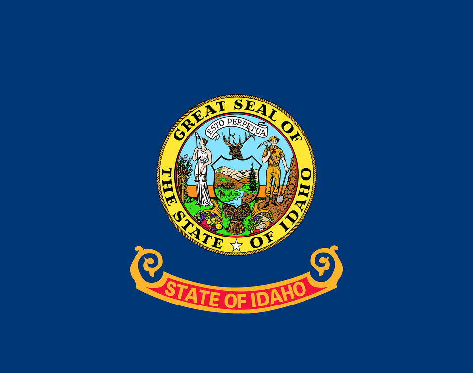 Flag Of Idaho Clipart, Logo, Badge, Emblem, Symbol Free Transparent Png