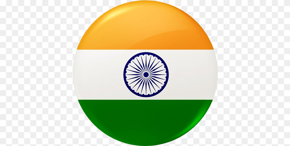 Flag Of India, Badge, Logo, Symbol, Disk Free Png Download