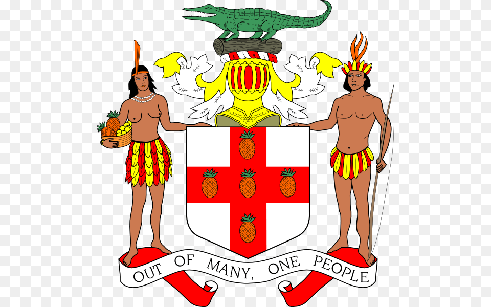Flag Of Jamaica Clip Art Jamaica Coat Of Arms Vector, Adult, Person, Woman, Female Free Transparent Png