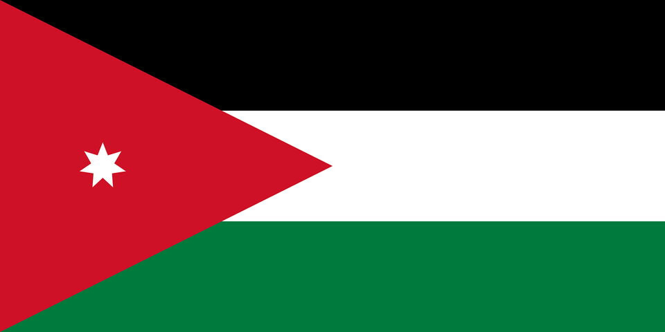 Flag Of Jordan Clipart Png Image