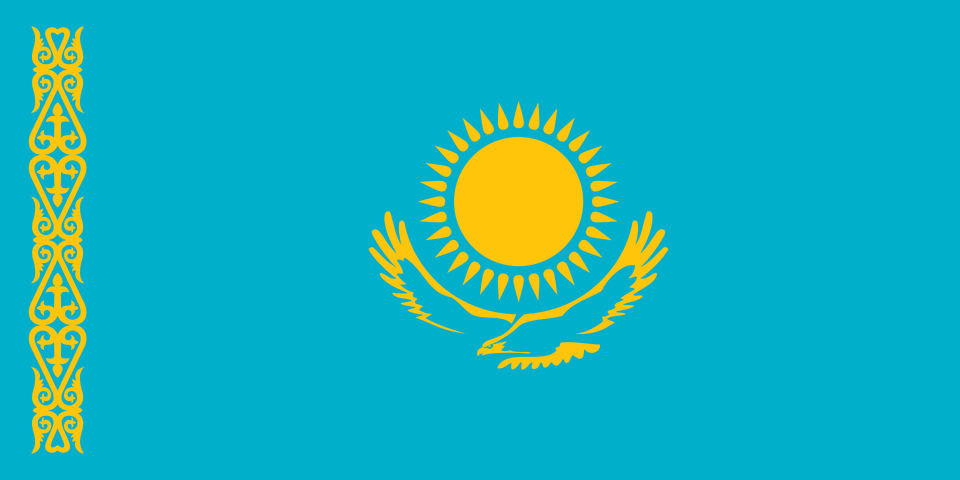 Flag Of Kazakhstan Clipart, Logo, Pattern, Outdoors, Art Png Image