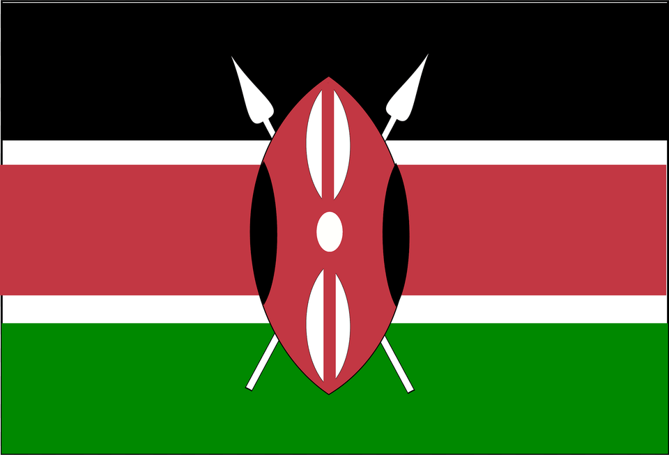 Flag Of Kenya Clipart Free Png