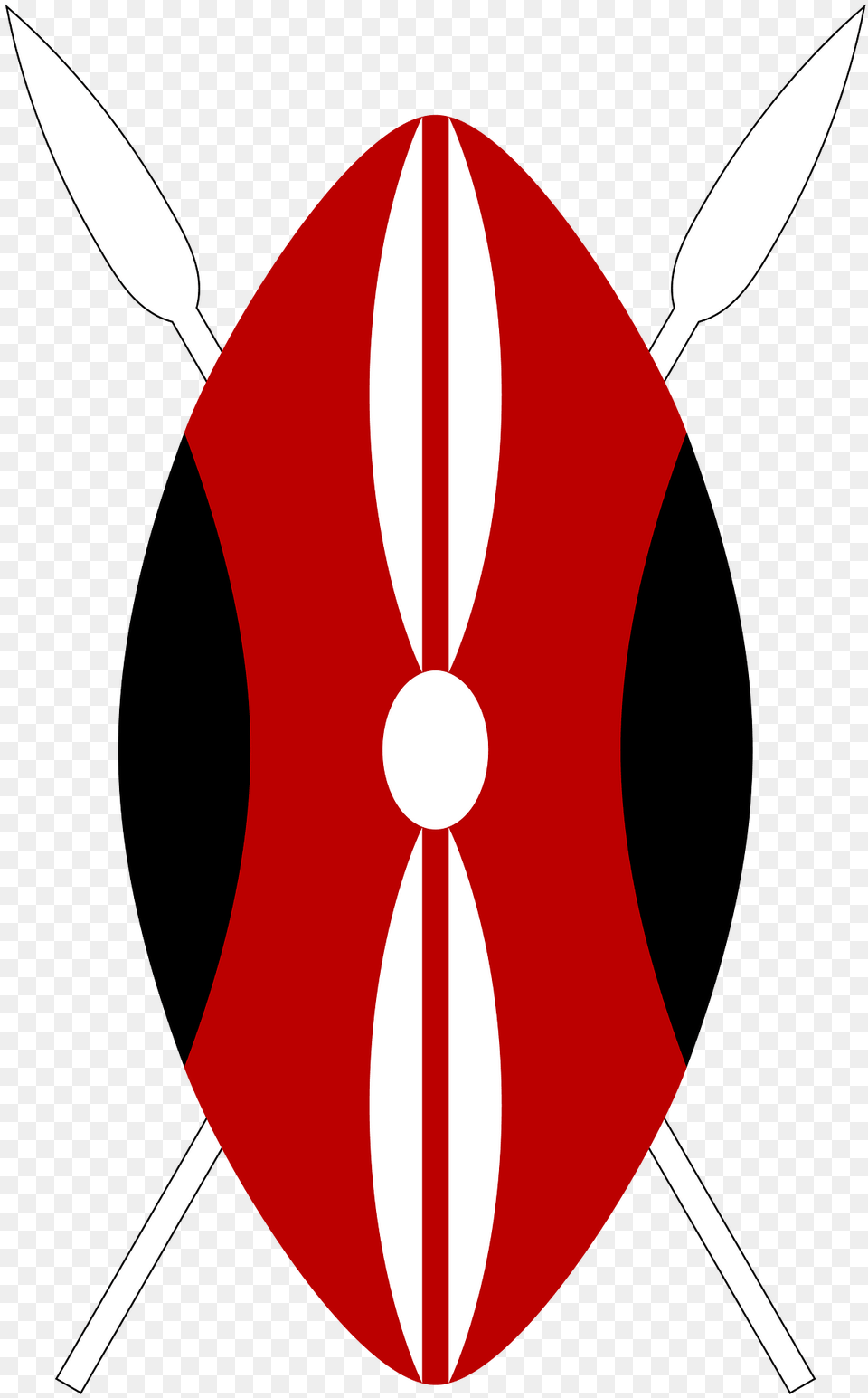 Flag Of Kenya Shield Clipart, Armor, Blade, Dagger, Knife Free Png