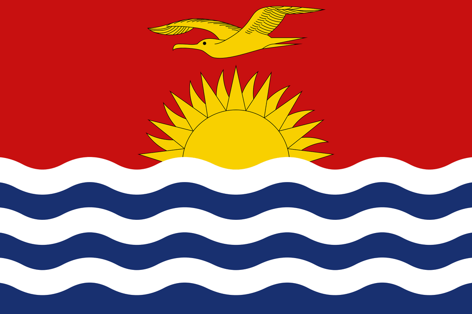 Flag Of Kiribati 3 2 Clipart, Animal, Bird Free Png Download