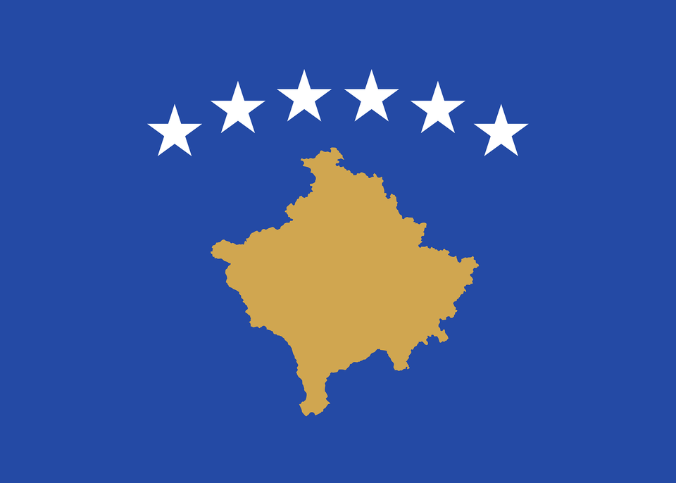 Flag Of Kosovo Clipart, Chart, Plot, Symbol, Outdoors Png Image