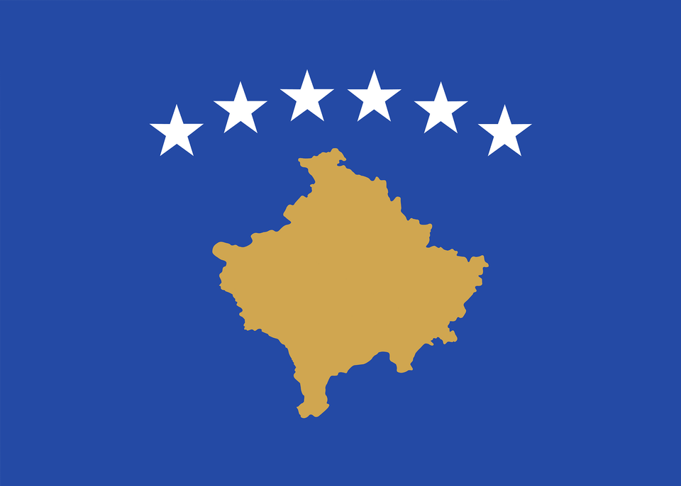 Flag Of Kosovo Unoutline Pd Clipart, Chart, Plot, Symbol, Outdoors Png Image