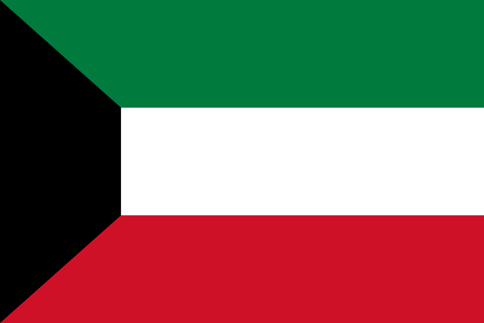 Flag Of Kuwait 3 2 Clipart Png Image