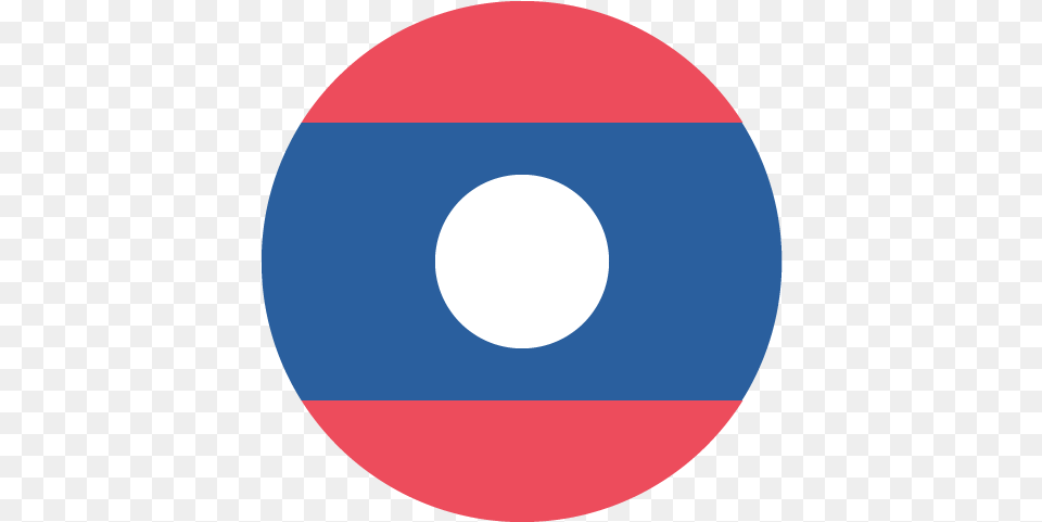 Flag Of Laos Id 2389 Emojicouk Laos Flag Circle, Astronomy, Disk, Moon, Nature Free Png