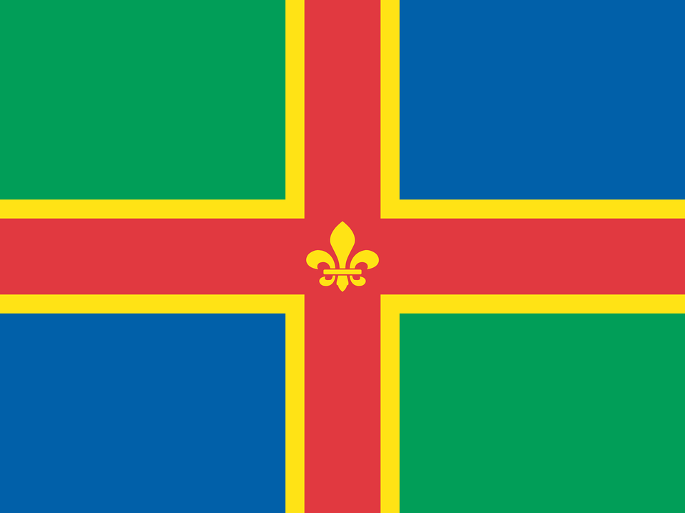 Flag Of Lincolnshire Clipart, Cross, Symbol Png Image
