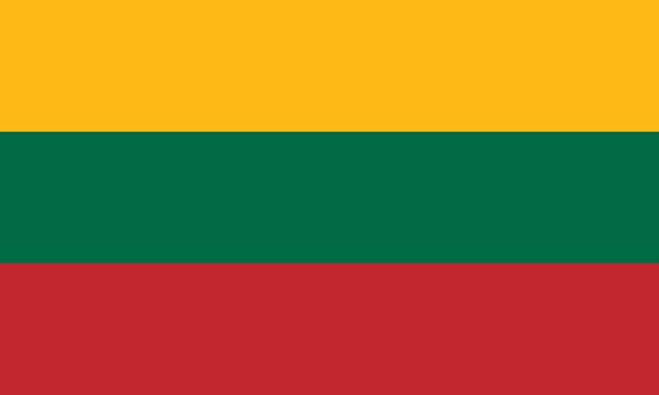 Flag Of Lithuania Clipart, Maroon Png