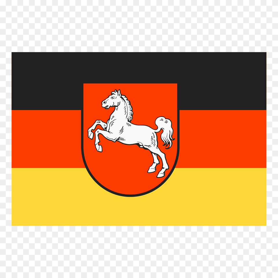 Flag Of Lower Saxony, Animal, Horse, Mammal, Logo Png Image