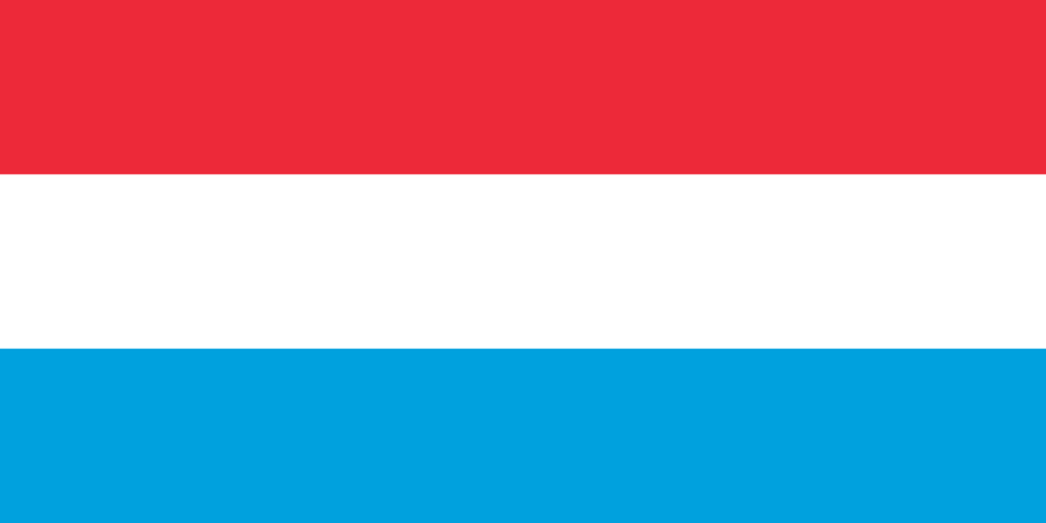 Flag Of Luxembourg Wide Clipart Free Transparent Png