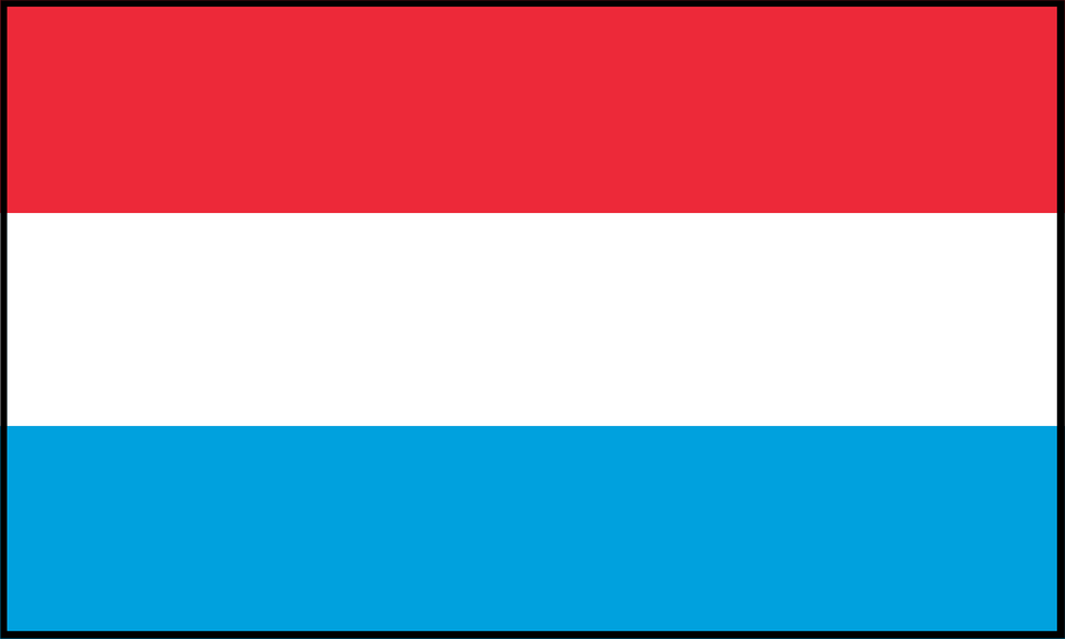 Flag Of Luxembourg With Border Clipart Png Image