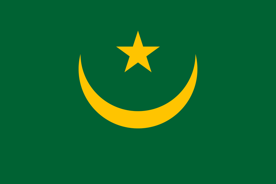 Flag Of Mauritania Clipart, Symbol, Star Symbol, Logo, Astronomy Png Image