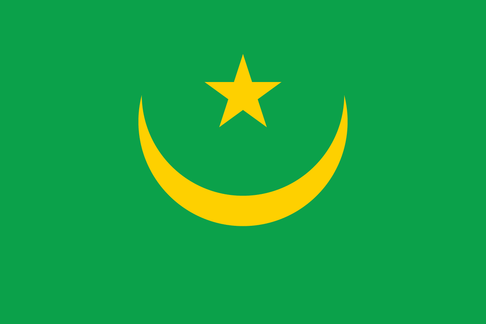 Flag Of Mauritania 2008 Summer Olympics Clipart, Symbol, Star Symbol, Logo Png
