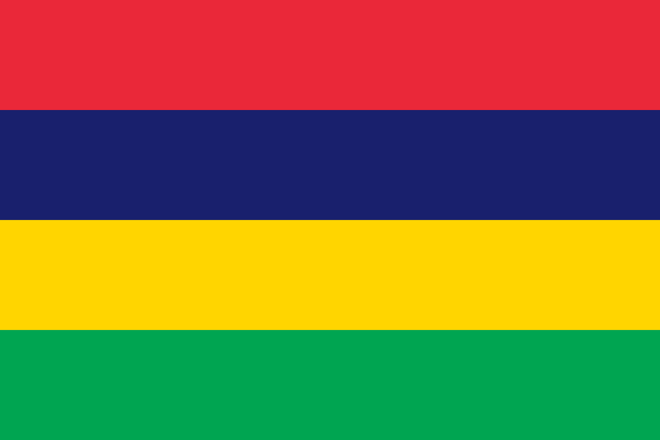 Flag Of Mauritius Clipart Free Png Download