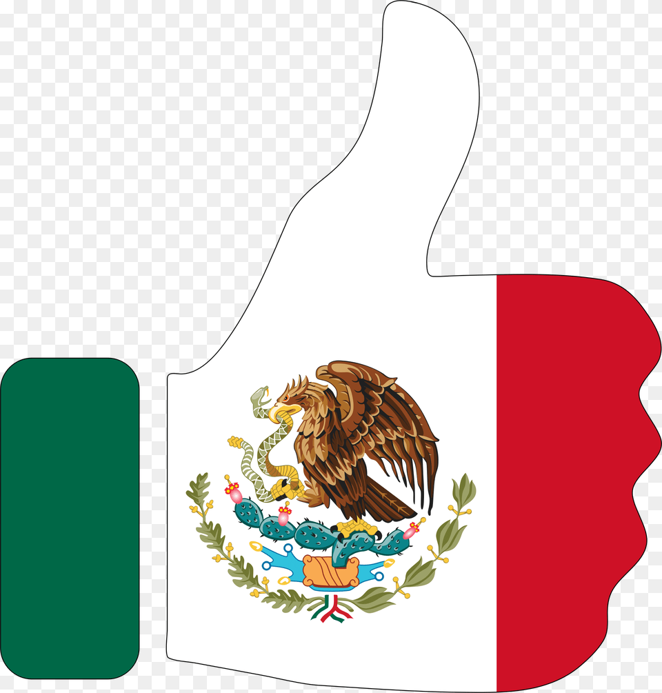Flag Of Mexico Mexico City Tenochtitlan Thumb Signal Cool Mexico City Flag, Bag, Animal, Bird, Chicken Free Transparent Png