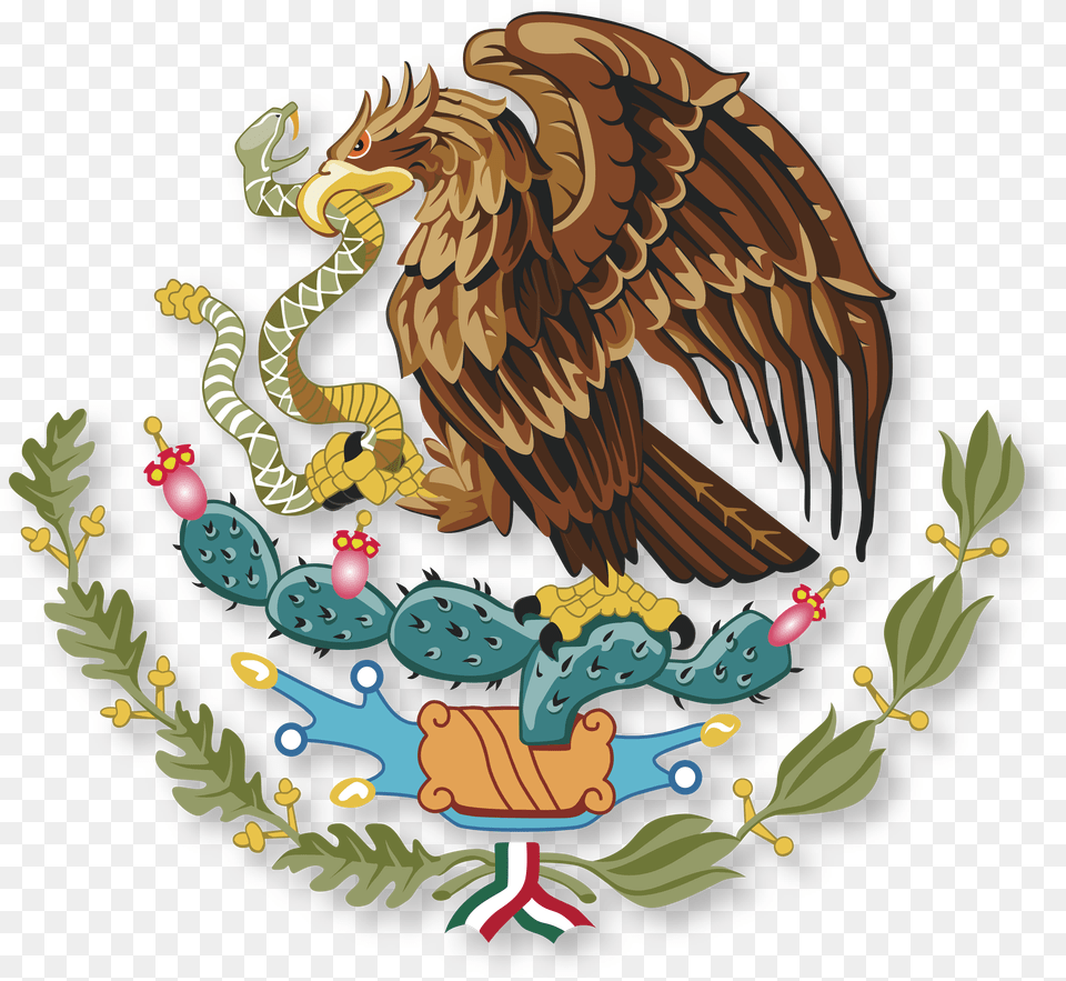 Flag Of Mexico United Mexico Flag Eagle, Animal, Bird, Vulture Png