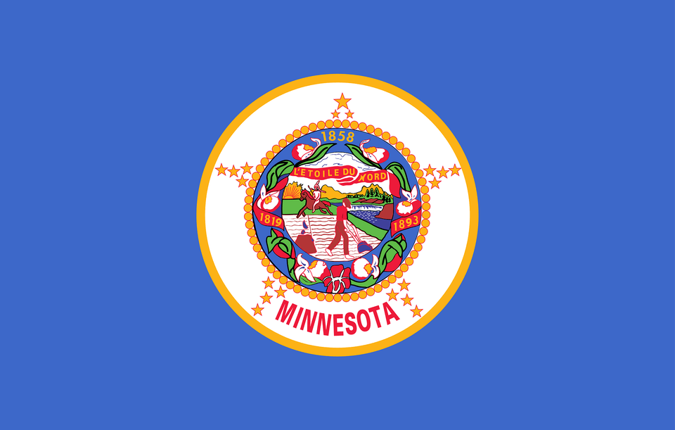 Flag Of Minnesota Clipart, Logo, Emblem, Symbol, Person Free Png