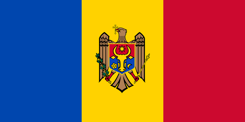 Flag Of Moldova Clipart, Emblem, Symbol Free Png