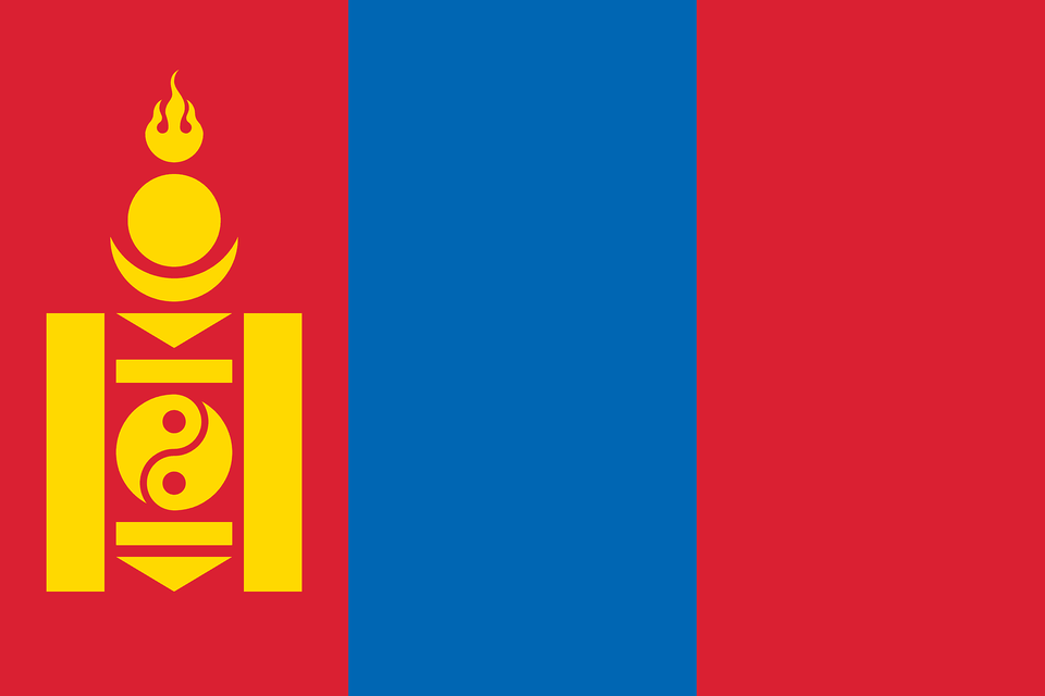 Flag Of Mongolia 3 2 Clipart, Logo, Dynamite, Weapon Png Image