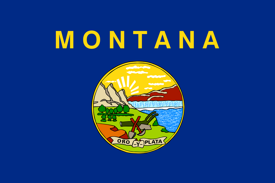 Flag Of Montana Clipart, Logo Free Png