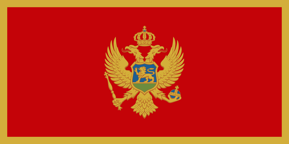 Flag Of Montenegro Clipart, Emblem, Symbol, Logo, Animal Free Transparent Png
