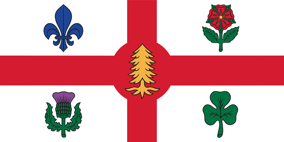 Flag Of Montreal Clipart, Leaf, Plant, Symbol Free Png Download