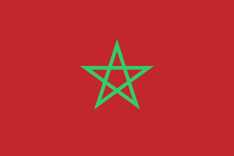 Flag Of Morocco Light Green Clipart, Star Symbol, Symbol Free Png