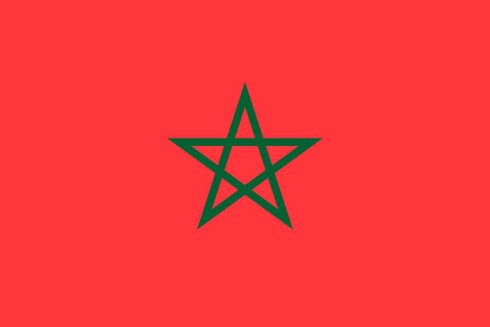 Flag Of Morocco Light Red Clipart, Star Symbol, Symbol Free Png