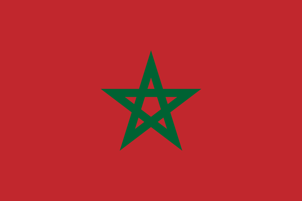 Flag Of Morocco Unbordered Clipart, Star Symbol, Symbol Free Png