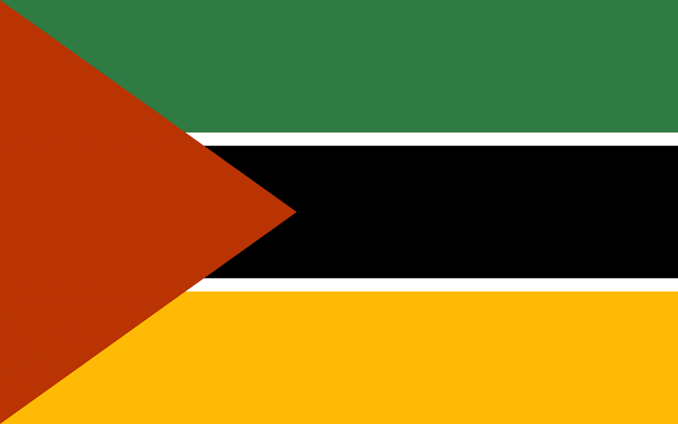 Flag Of Mozambique Clipart Free Png Download