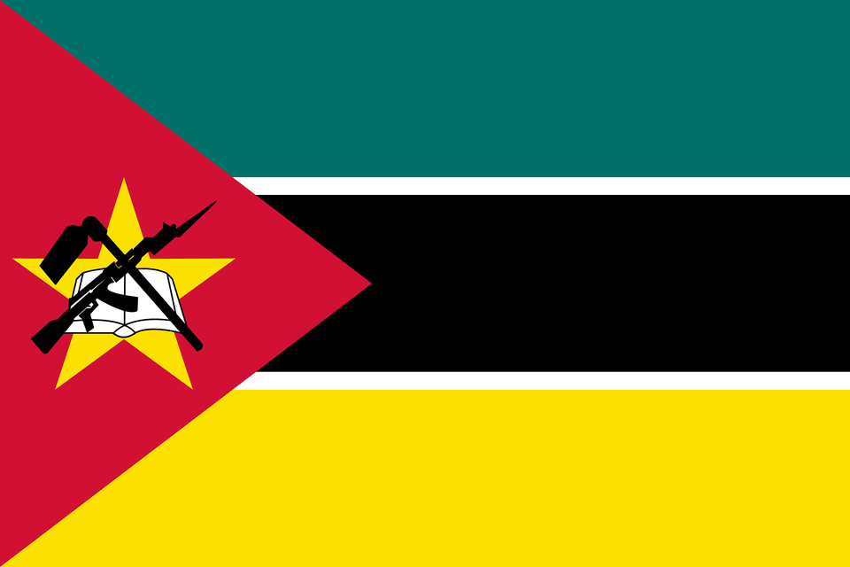 Flag Of Mozambique Clipart Free Png Download