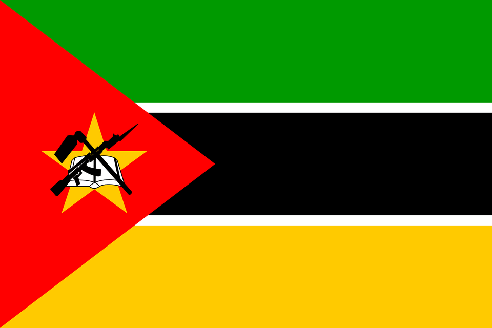 Flag Of Mozambique Clipart Free Png Download