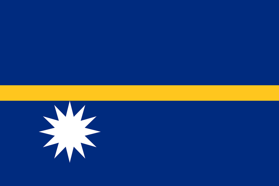 Flag Of Nauru Clipart, Nature, Outdoors Png Image