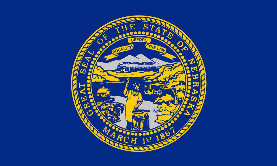 Flag Of Nebraska Clipart, Logo, Person, Emblem, Symbol Png