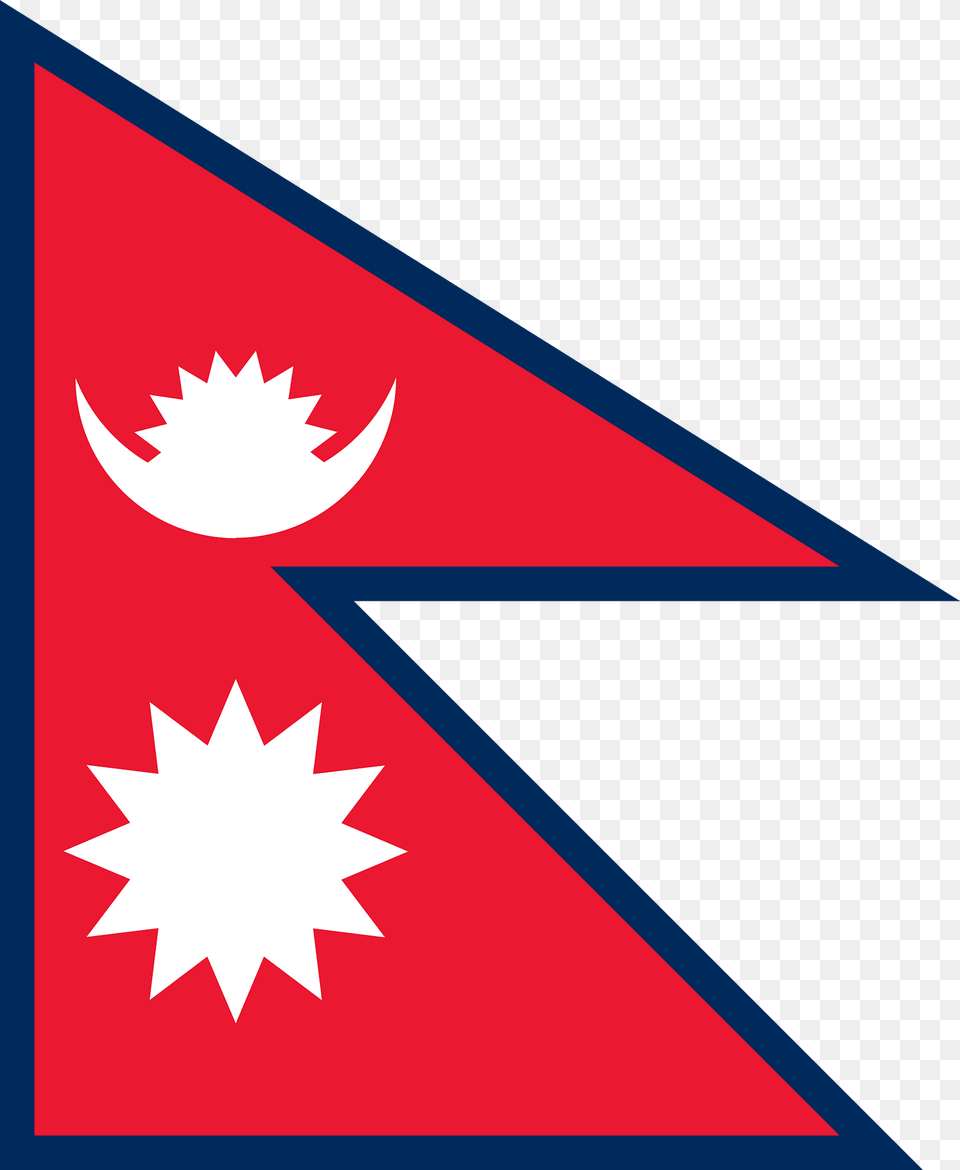 Flag Of Nepal 2010 Winter Olympics Clipart, Triangle Free Transparent Png