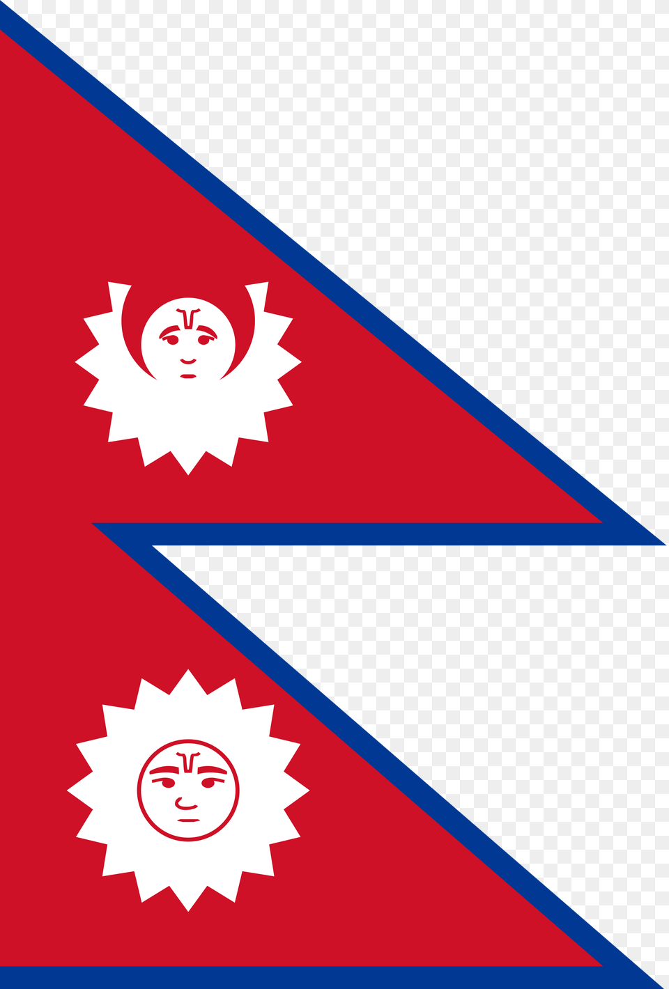 Flag Of Nepal, Triangle Free Transparent Png